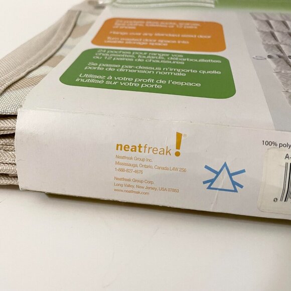 Neat Freak Everfresh 24 Pocket Over The Door Shoe Organizer - Picture 15 of 16